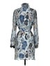 Tory Burch 100% Polyester Paisley Blue Cocktail Dress Size 4 - photo 2