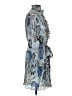 Tory Burch 100% Polyester Paisley Blue Cocktail Dress Size 4 - photo 4
