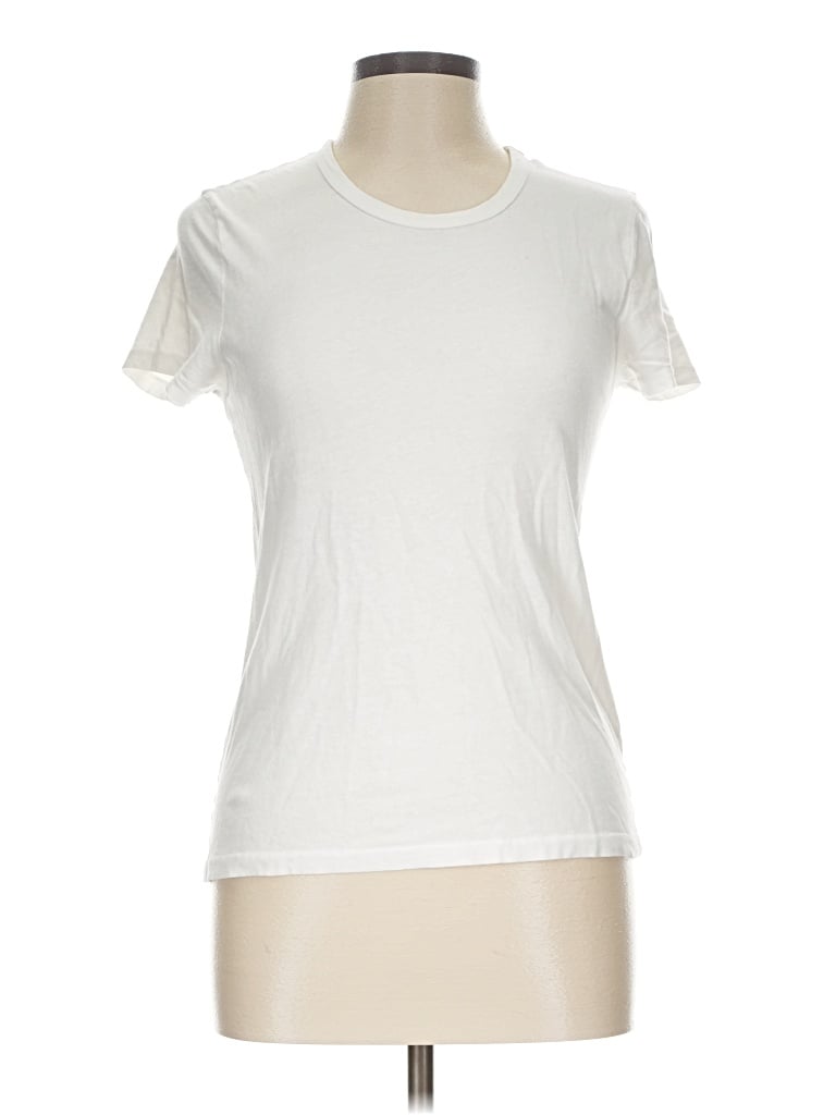 Pre-owned Slvrlake Short Sleeve T-shirt In White
