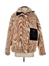 Apparis Animal Print Orange Faux Fur Jacket Size S - photo 1