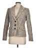 Karl Lagerfeld Paris Tweed Graphic Plaid Paisley Gray Blazer Size 6 - photo 1