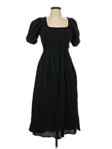 Madewell Lucie Puff-Sleeve Midi Dress (view 1)