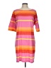 Talbots Stripes Pink Casual Dress Size L - photo 1