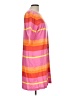 Talbots Stripes Pink Casual Dress Size L - photo 4