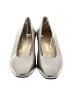Salvatore Ferragamo Metallic Silver Tan Heels Size 10 - photo 2