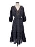 Max Studio Paisley Blue Casual Dress Size S - photo 1