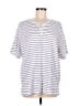 BonWorth White Short Sleeve Henley Size M - photo 1
