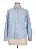 St. John's Bay 100% Cotton Chevron-herringbone Blue Long Sleeve Button-Down Shirt Size XL - photo 1