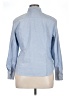 St. John's Bay 100% Cotton Chevron-herringbone Blue Long Sleeve Button-Down Shirt Size XL - photo 2