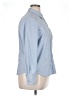 St. John's Bay 100% Cotton Chevron-herringbone Blue Long Sleeve Button-Down Shirt Size XL - photo 4