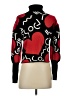 Sugarlips Graphic Red Turtleneck Sweater Size XS - photo 2