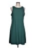 Eddie Bauer Solid Teal Casual Dress Size L - photo 1