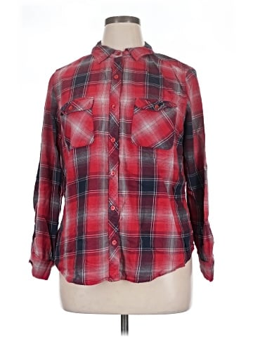 Faded Glory Long Sleeve Button-Down Shirt (view 1)