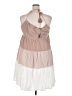 Final Touch Color Block Tan Casual Dress Size 3X - photo 2