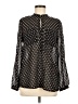 MNG Polka Dots Black Long Sleeve Blouse Size M - photo 1