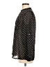 MNG Polka Dots Black Long Sleeve Blouse Size M - photo 5