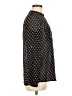 MNG Polka Dots Black Long Sleeve Blouse Size M - photo 4