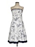 Teeze Me 100% Polyester Silver Ivory Cocktail Dress Size 3 - photo 1