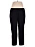 Halogen Solid Black Linen Pants Size 16 - photo 1