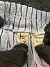 Happily Grey Stripes Blue Shorts Size S - photo 3
