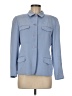 Anne Klein II 100% Silk Blue Silk Blazer Size 8 Petite - photo 1