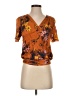 Tiny Orange Short Sleeve Blouse Size XS - photo 1