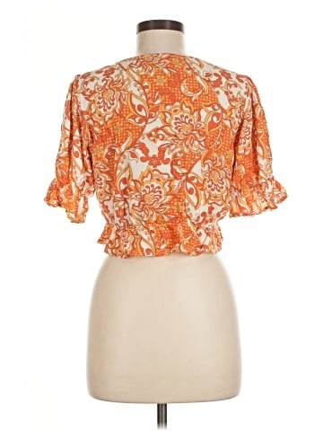 En Creme Short Sleeve Blouse (view 2)