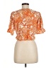 En Creme Orange Short Sleeve Blouse Size M - photo 2