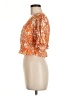 En Creme Orange Short Sleeve Blouse Size M - photo 5