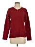 For Joseph Chevron-herringbone Red Pullover Sweater Size XS - photo 1