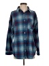 BP. Plaid Blue Long Sleeve Button-Down Shirt Size S - photo 1