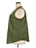 Evri 100% Polyester Tweed Green Sleeveless Blouse Size 2X - photo 5