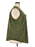 Evri 100% Polyester Tweed Green Sleeveless Blouse Size 2X - photo 4