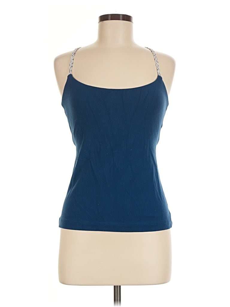 Pre-owned Unbranded Tank Top Blue Halter Neckline Tops