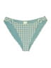 Jonathan Simkhai Checkered-gingham Teal Swimsuit Bottoms Size M - photo 1
