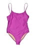 Old Navy Solid Purple One Piece Swimsuit Size M - photo 1