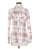 Eden & Olivia 100% Polyester Plaid White Long Sleeve Blouse Size S - photo 1