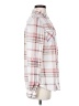 Eden & Olivia 100% Polyester Plaid White Long Sleeve Blouse Size S - photo 4