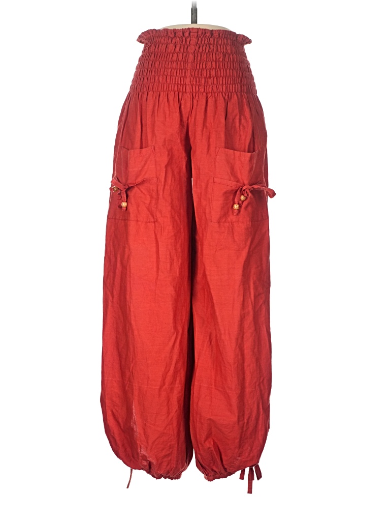 Pre-owned Unbranded Cargo Pants In Red