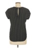 Lily White 100% Polyester Polka Dots Black Short Sleeve Blouse Size M - photo 2