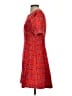 Entro 100% Polyester Tweed Red Casual Dress Size S - photo 5