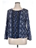Alfani 100% Nylon Blue Long Sleeve Blouse Size XL - photo 1