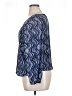 Alfani 100% Nylon Blue Long Sleeve Blouse Size XL - photo 5