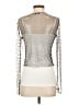 White Birch Silver Long Sleeve Top Size S - photo 2