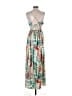 ASOS 100% Polyester Tropical Green Casual Dress Size 4 - photo 2