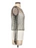 White Birch Silver Long Sleeve Top Size S - photo 4