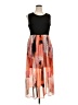 Apt. 9 Graphic Orange Casual Dress Size XL Petite - photo 1