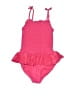 Gymboree Solid Pink Two Piece Swimsuit Size 8 - photo 1