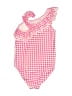 Gymboree Checkered-gingham Pink One Piece Swimsuit Size 8 - photo 2