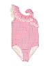 Gymboree Checkered-gingham Pink One Piece Swimsuit Size 8 - photo 1